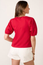 Memphis Contrast Stitch Top - Image 4