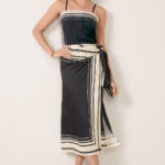 Romy Wrap Satin Skirt