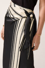 Romy Wrap Satin Skirt - Image 2