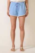 Leo Cotton Contrast Trim Short - Image 4