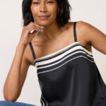 Sara Stripe Satin Tank
